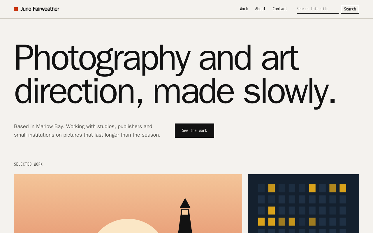 Juno Fairweather, a portfolio